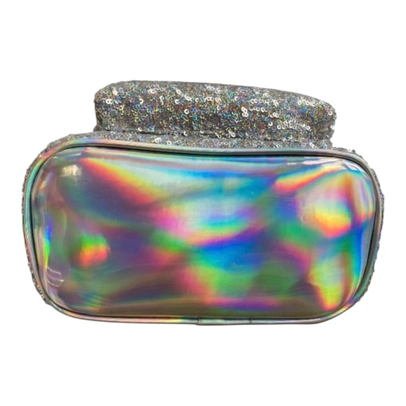 Disney LOUNGEFLY X LASR Exclusive Holographic Sequin Minnie Mini Backpack NWT - Picture 6 of 9